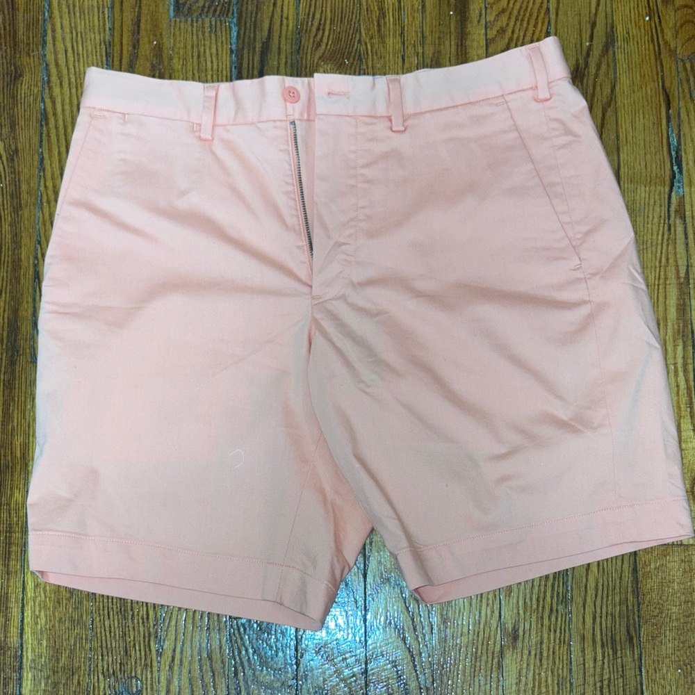 Ralph Lauren Men's Salmon Flat Front Shorts